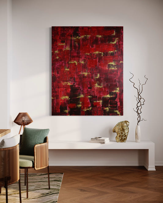 Red, Gold, Bordeaux Minimalism